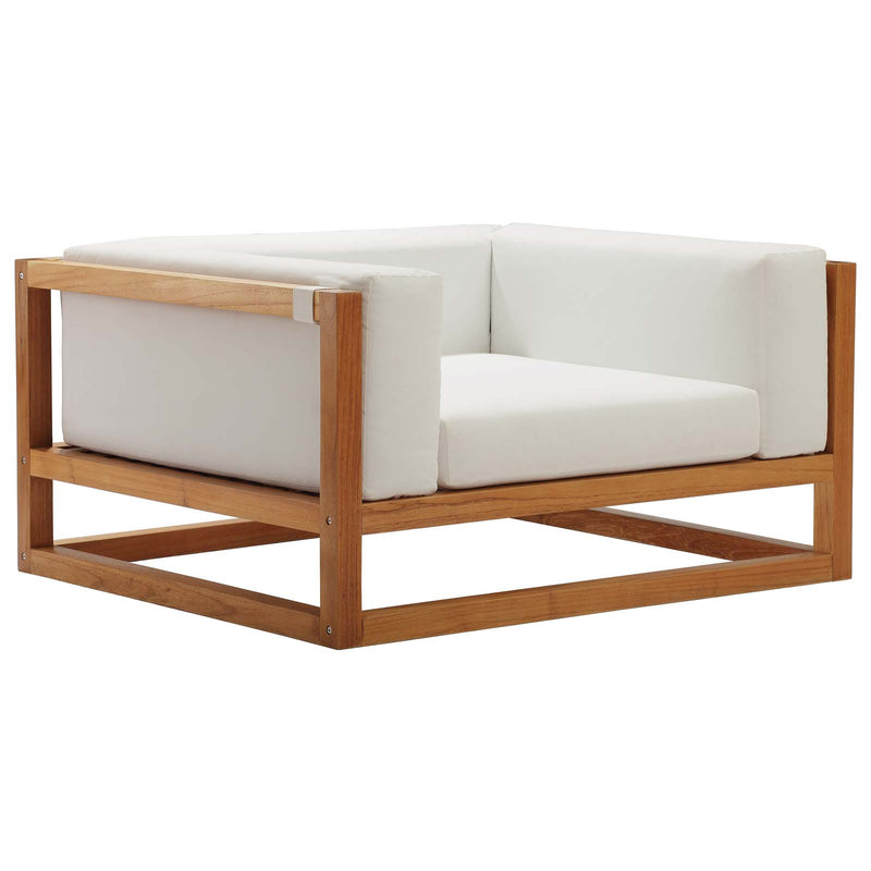 Newbury Accent Lounge Outdoor Patio Premium Grade A Teak Wood Armchair image