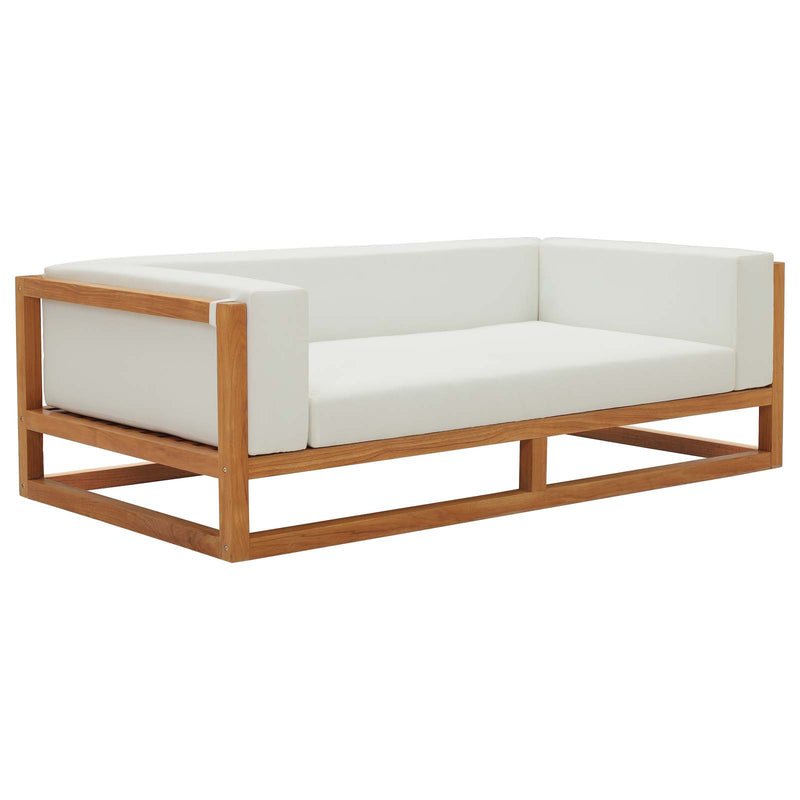 Newbury Accent Lounge Outdoor Patio Premium Grade A Teak Wood Sofa image