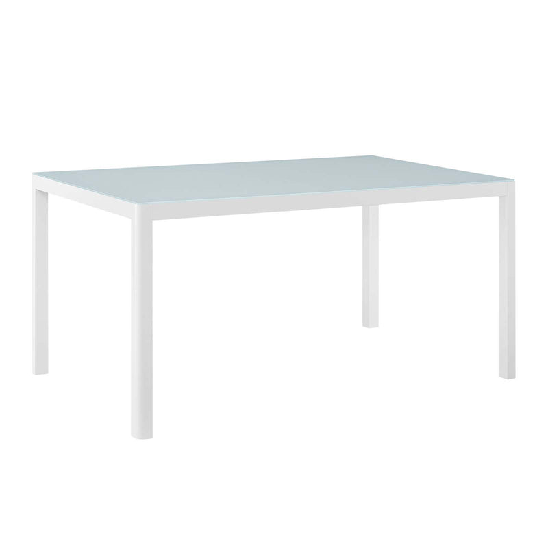 Raleigh 59" Outdoor Patio Aluminum Dining Table image