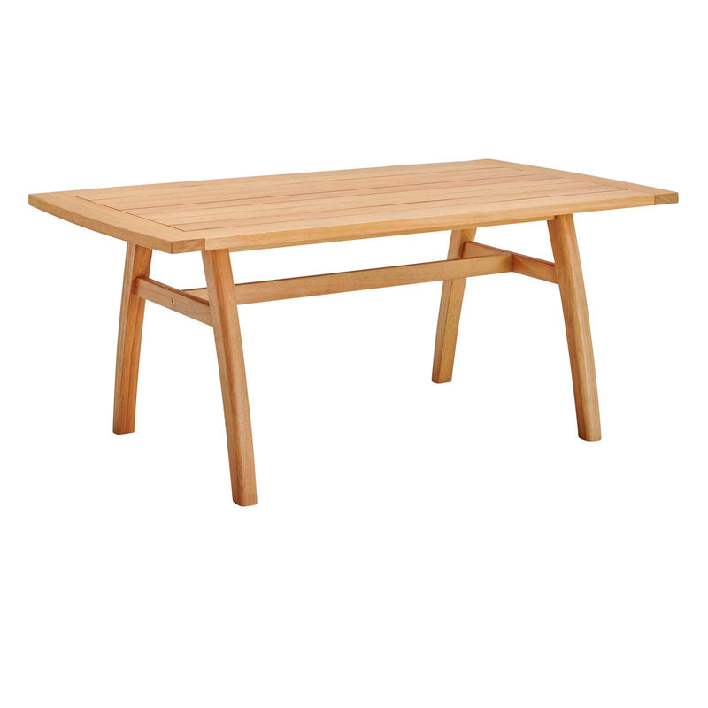 Orlean 57" Outdoor Patio Eucalyptus Wood Dining Table image