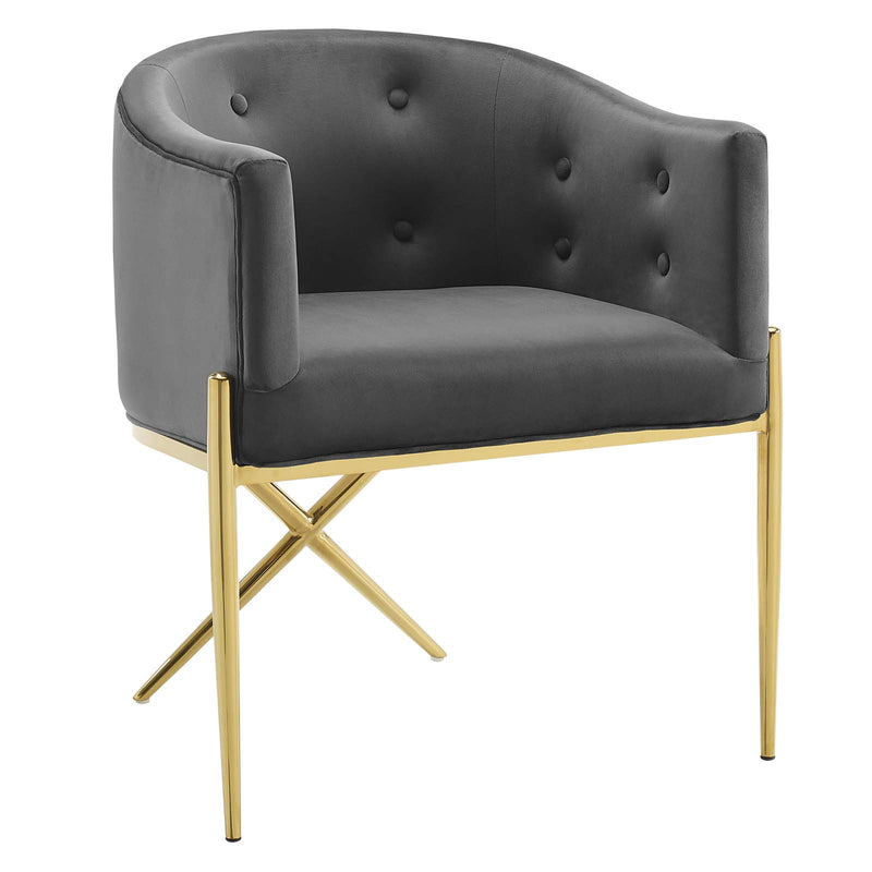 Savour Tufted Performance Velvet Accent Dining Armchair image