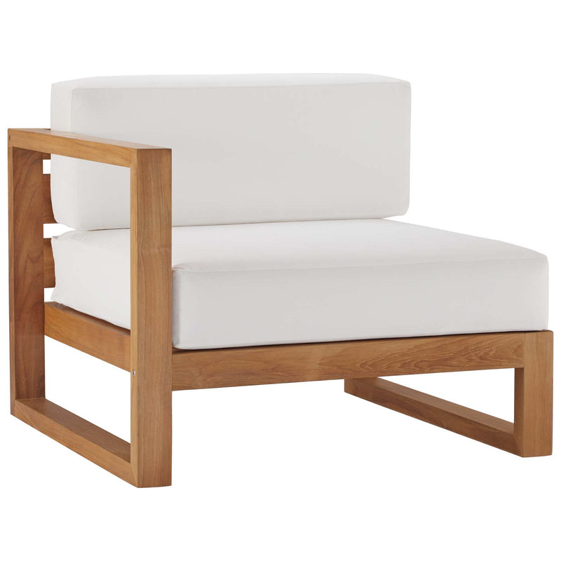 Upland Outdoor Patio Teak Wood Left-Arm Chair image