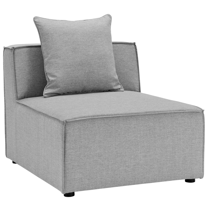 Saybrook Outdoor Patio Upholstered Sectional Sofa Armless Chair image