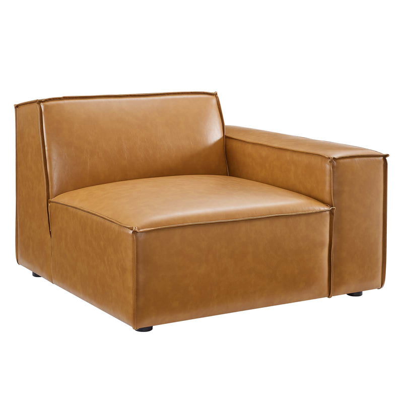 Restore Left-Arm Vegan Leather Sectional Sofa Chair image