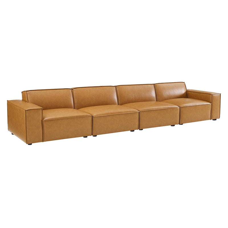 Restore Vegan Leather 4-Piece Sofa image