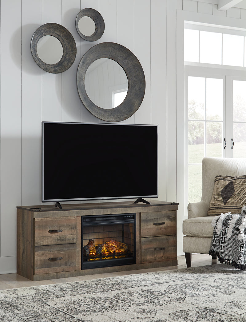 Trinell 60" TV Stand with Electric Fireplace