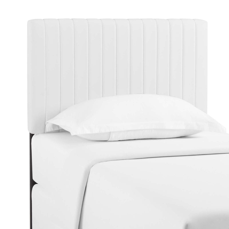 Keira Twin Faux Leather Headboard