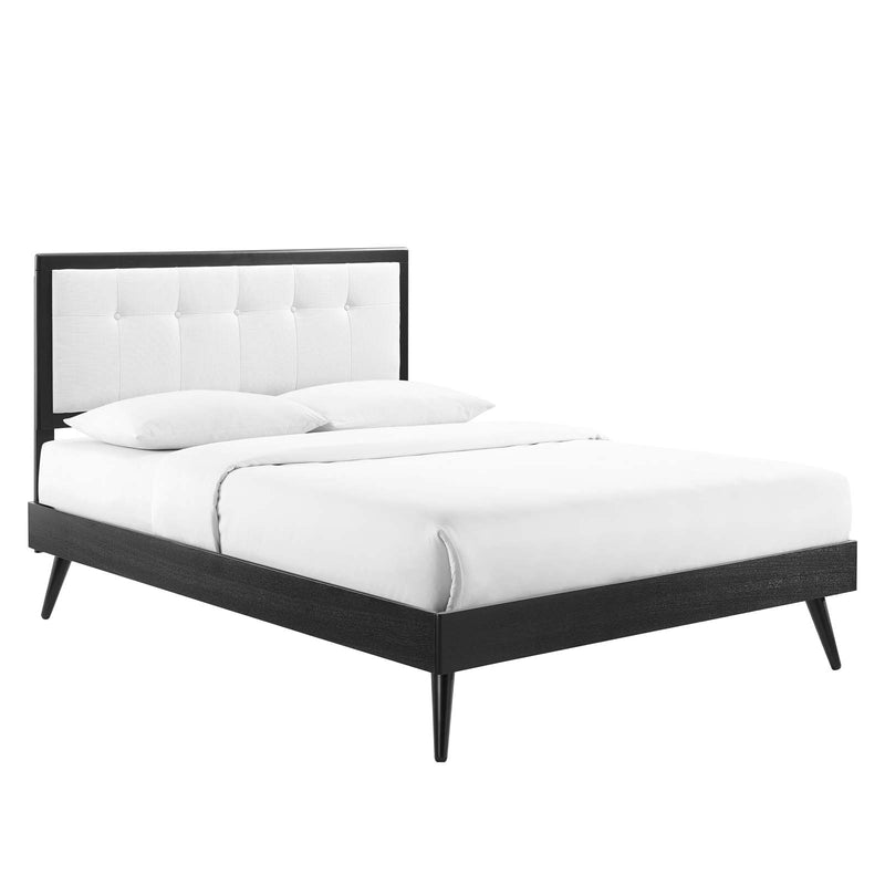 Willow Twin Wood Platform Bed With Splayed Legs