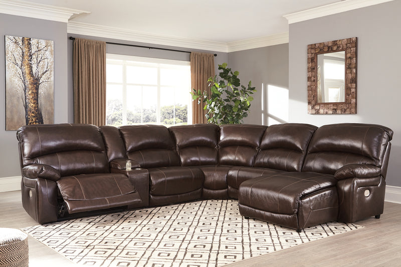 Hallstrung 6-Piece Power Reclining Sectional with Chaise