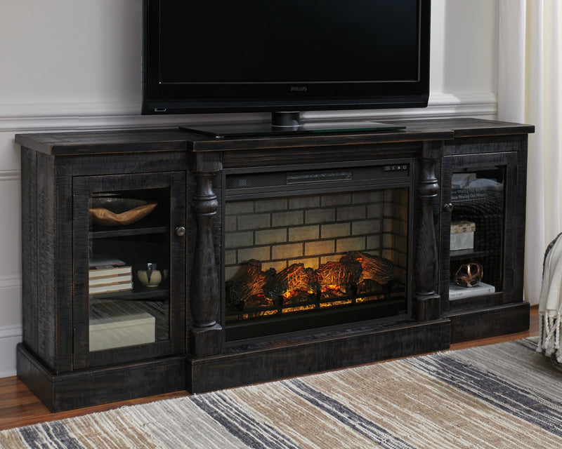 Mallacar 75" TV Stand with Electric Fireplace
