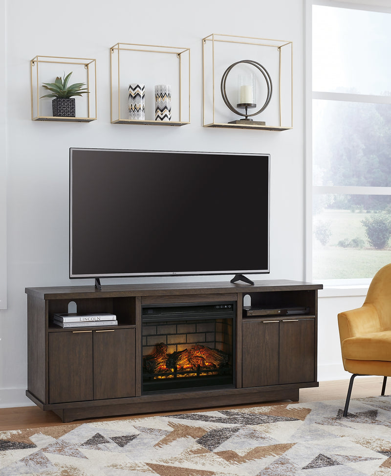 Brazburn 66 TV Stand with Electric Fireplace