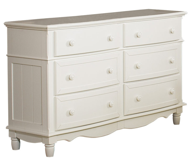 Homelegance Clementine 6 Drawer Dresser in White B1799-5