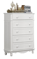 Homelegance Clementine 5 Drawer Chest in White B1799-9