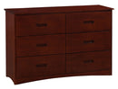 Homelegance Rowe 6 Drawer Dresser in Dark Cherry B2013DC-5