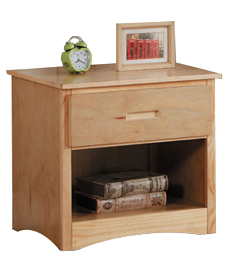 Homelegance Bartly 1 Drawer Night Stand in Natural B2043-4
