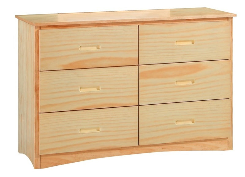 Homelegance Bartly 6 Drawer Dresser in Natural B2043-5