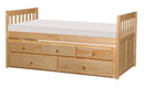 Homelegance Bartly Twin/Twin Trundle Bed w/ 2 Storage Drawers in Natural B2043PR-1*
