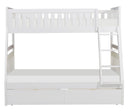 Homelegance Galen Twin/Full Bunk Bed w/ Storage Boxes in White B2053TFW-1*T