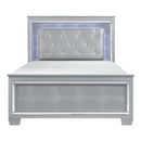 Homelegance Allura Queen Panel Bed in Silver 1916-1*