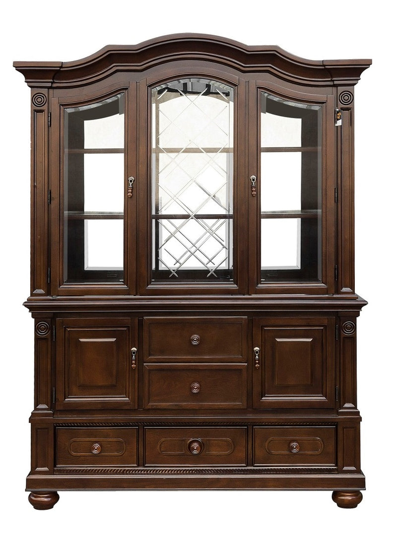 Homelegance Lordsburg Buffet and Hutch in Brown Cherry 5473-50*