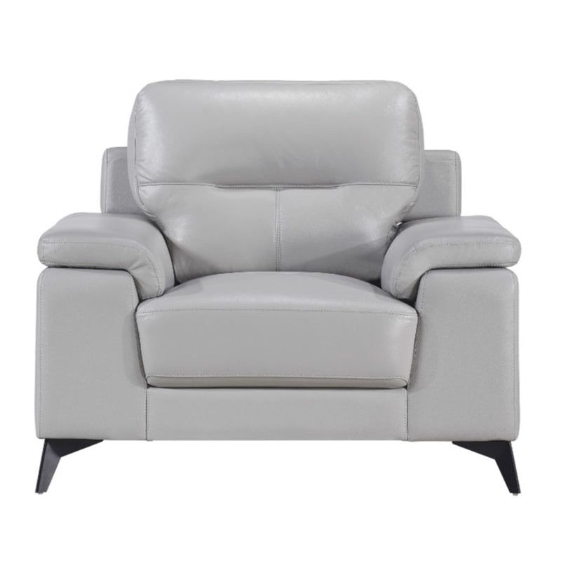 Homelegance Furniture Mischa Chair in Silver Gray 9514SVE-1