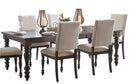 Homelegance Begonia Dining Table in Gray 1718GY-90