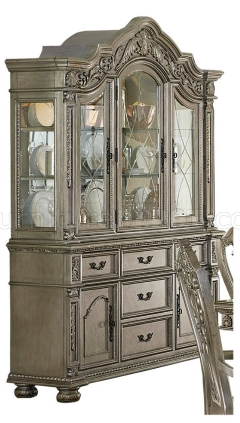 Homelegance Catalonia Buffet and Hutch in Platinum Gold 1824PG-50*
