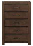 Homelegance Furniture Erwan 5 Drawer Chest in Dark Walnut 1961-9
