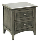 Homelegance Furniture Garcia 2 Drawer Nightstand in Gray 2046-4