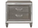 Homelegance Tamsin Nightstand in Silver Grey Metallic 1616-4