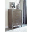 Homelegance Tamsin Chest in Silver Grey Metallic 1616-9