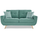 Homelegance Furniture Deryn Loveseat in Teal 8327TL-2