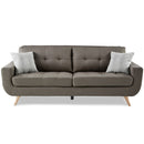Homelegance Furniture Deryn Sofa in Gray 8327GY-3