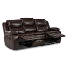 Homelegance Furniture Bastrop Double Reclining Sofa in Brown 8230BRW-3