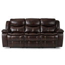 Homelegance Furniture Bastrop Double Reclining Sofa in Brown 8230BRW-3