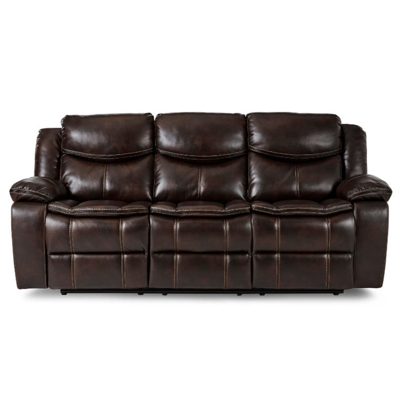 Homelegance Furniture Bastrop Double Reclining Sofa in Brown 8230BRW-3