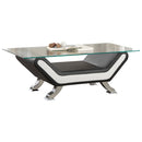 Homelegance Furniture Veloce Cocktail Table in Black/Ivory 8219-30