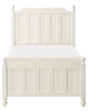Homelegance Wellsummer Twin Panel Bed in White 1803WT-1*