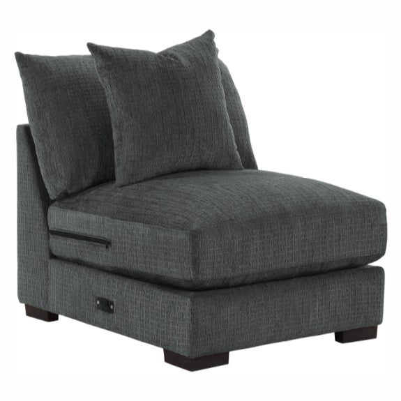Homelegance Furniture Worchester Armless Chair in Gray 9857DG-AC