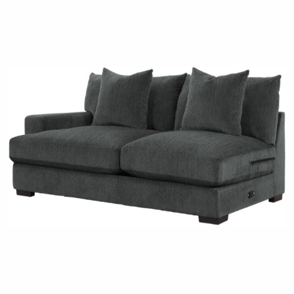 Homelegance Furniture Worchester Left Side 2-Seater in Gray 9857DG-2L