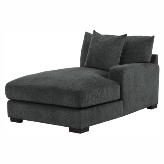 Homelegance Furniture Worchester Right Side Chaise in Gray 9857DG-RC