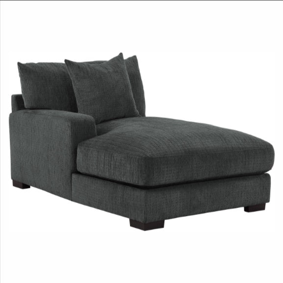 Homelegance Furniture Worchester Left Side Chaise in Gray 9857DG-LC